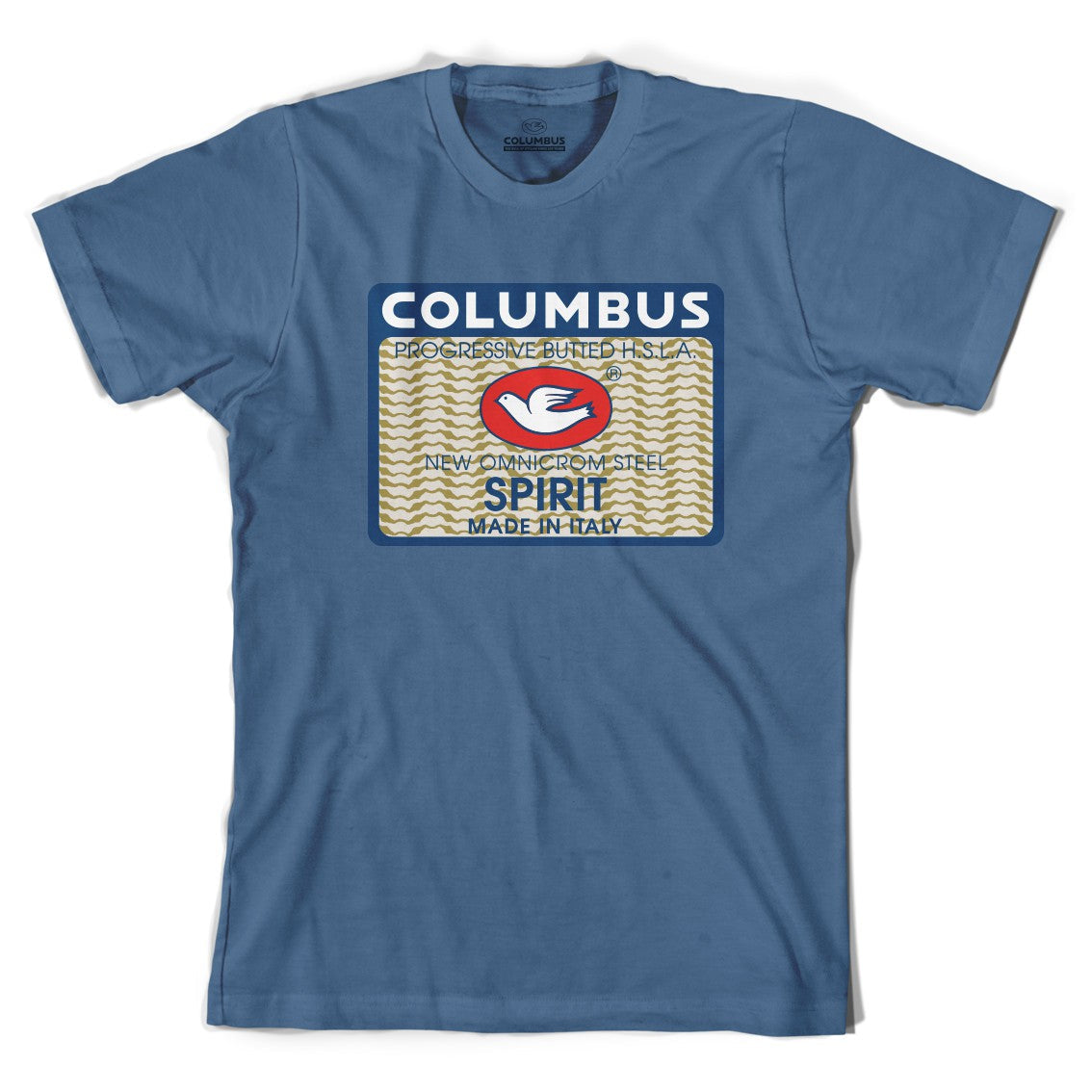 T-SHIRT COLUMBUS SPIRIT STEEL BLUE
