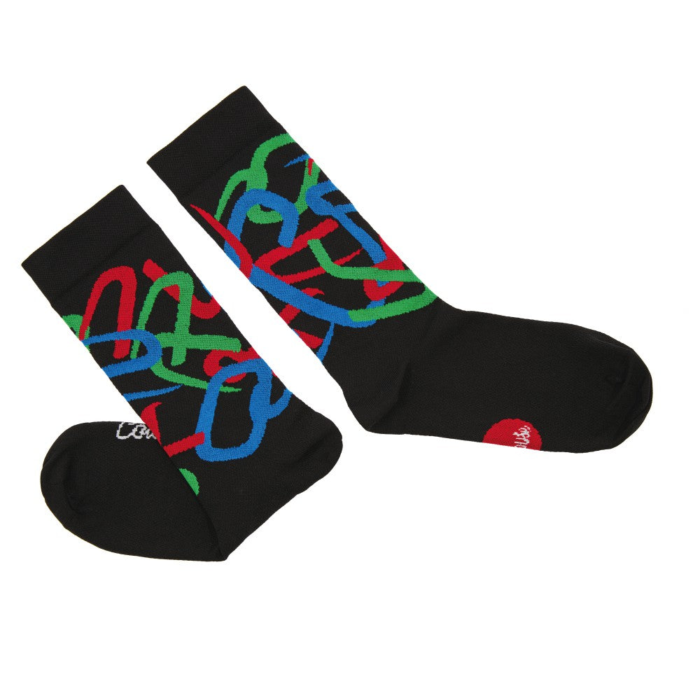 SOCKS HOUSE INDUSTRIES TUBOGRAPHY BLACK