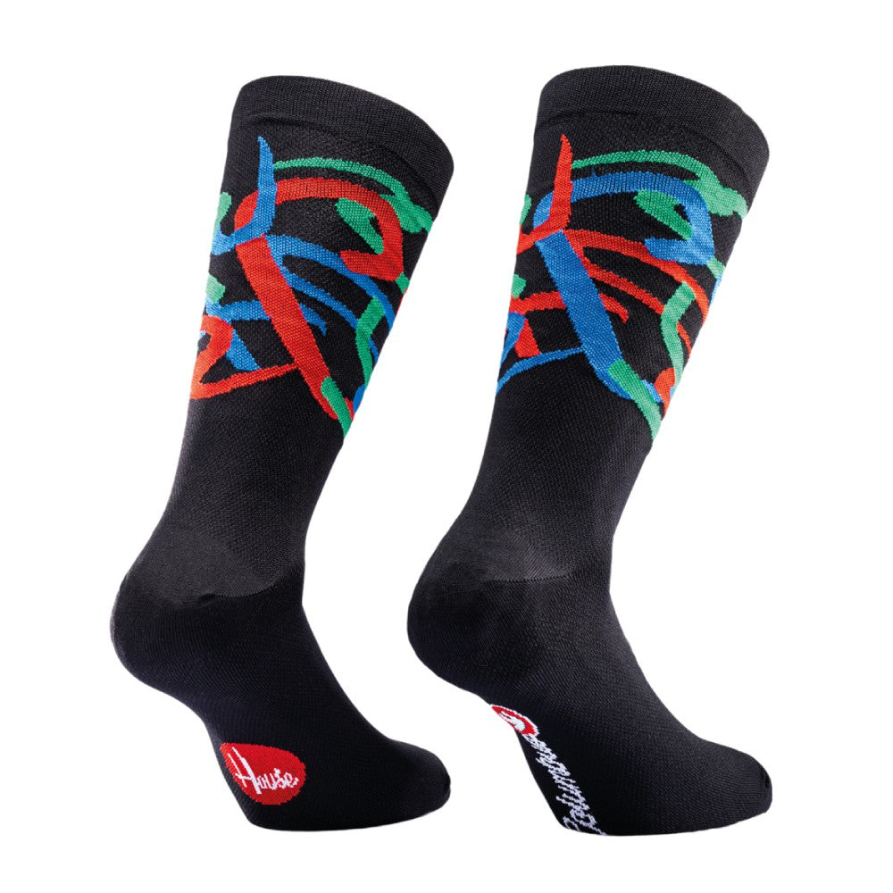 SOCKS HOUSE INDUSTRIES TUBOGRAPHY BLACK