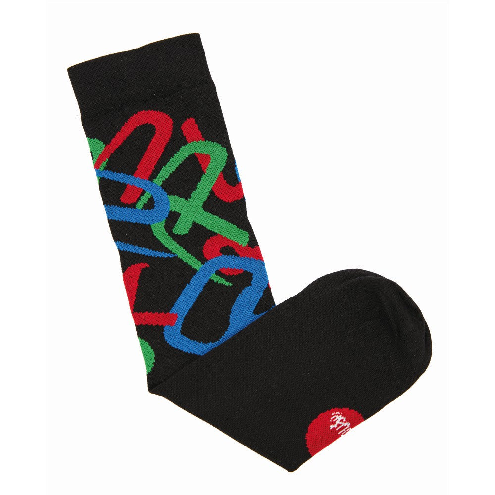 SOCKS HOUSE INDUSTRIES TUBOGRAPHY BLACK
