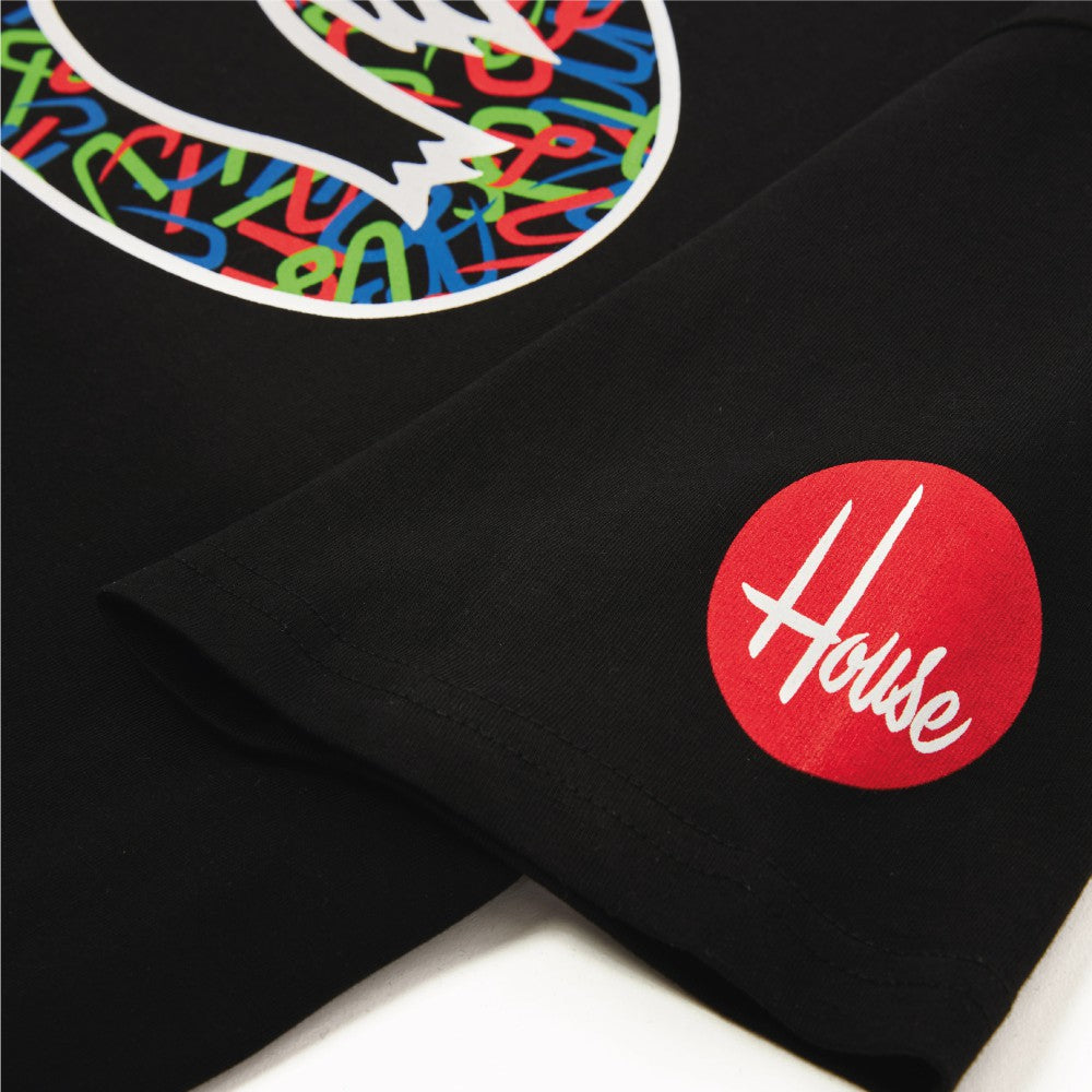T-SHIRT HOUSE INDUSTRIES TUBOGRAPHY BLACK