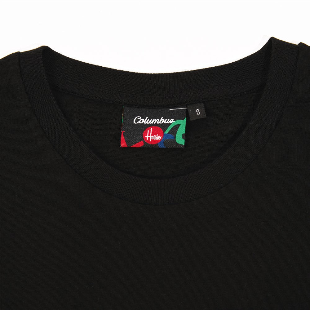 T-SHIRT POCKET HOUSE INDUSTRIES TUBOGRAPHY BLACK