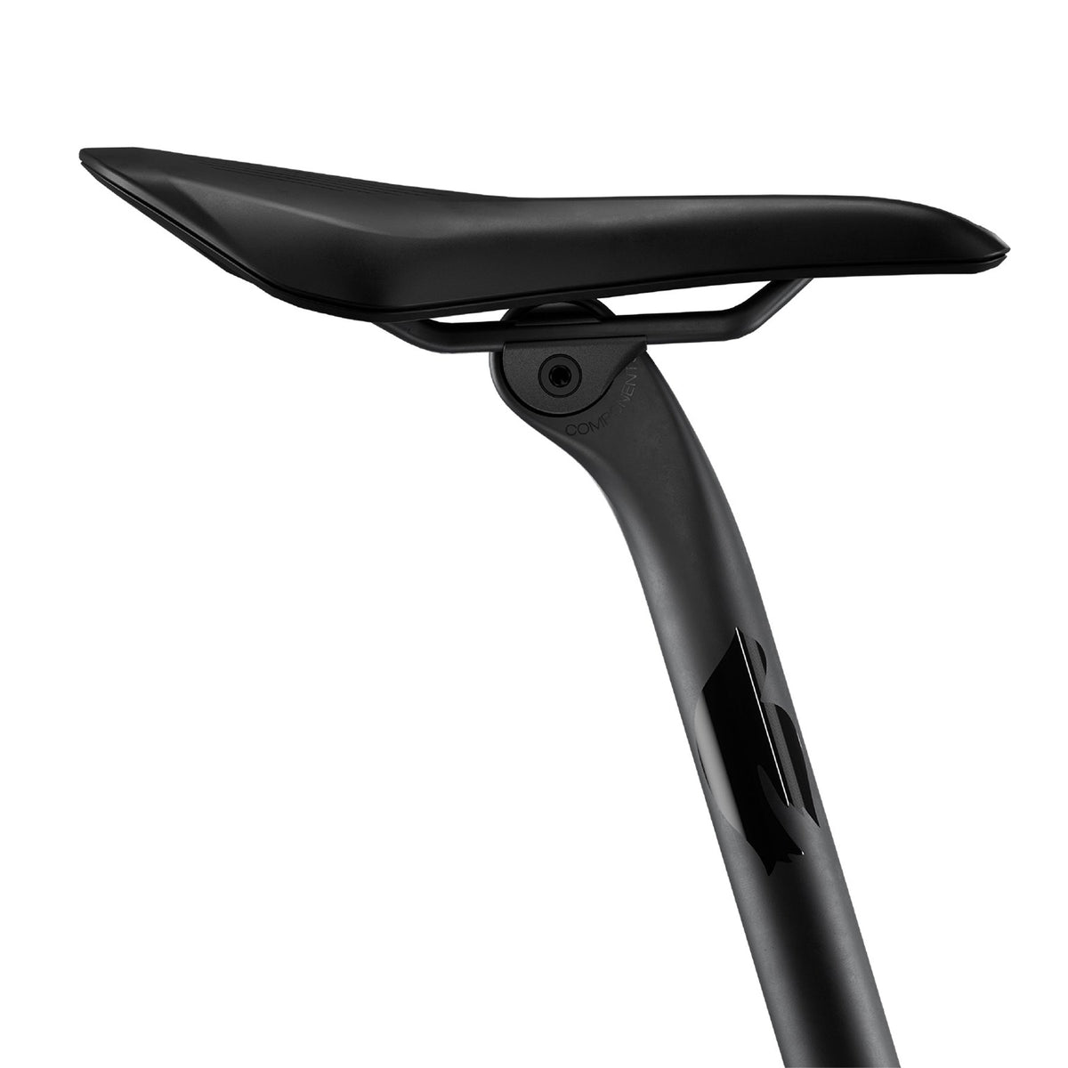 Columbus Trittico carbon seatpost with saddle fitted, 15 mm offset head