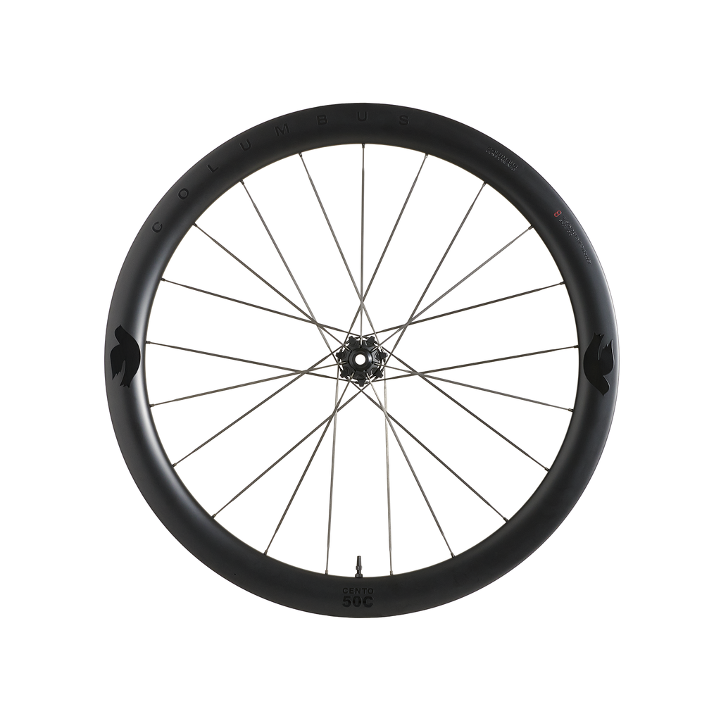 Columbus Cento 50C wheel, black on black, front view