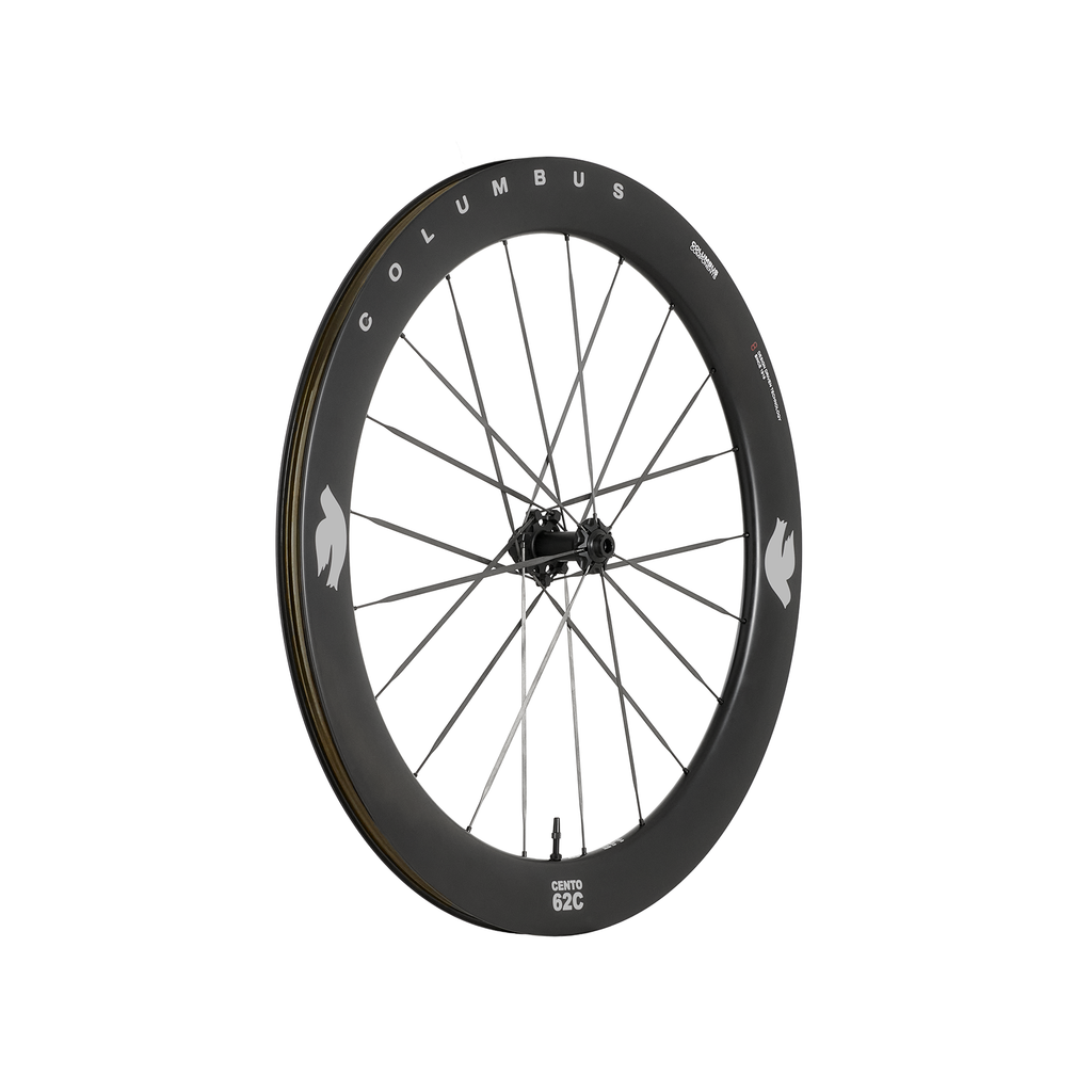 Columbus Cento 62C wheel, XCR Silver Team, three-quarter view