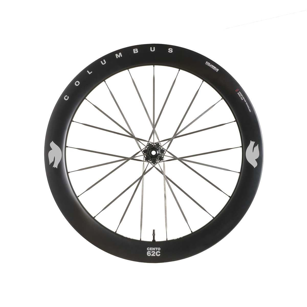 Columbus Cento 62C wheel, XCR Silver Team, front view