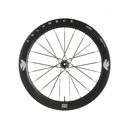 Columbus Cento 62C wheel, XCR Silver Team, front view