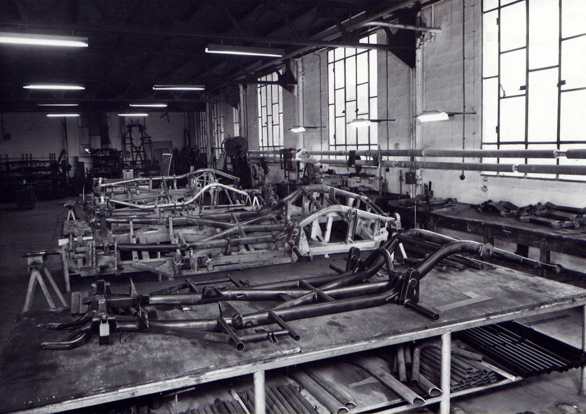 the racing chassis.